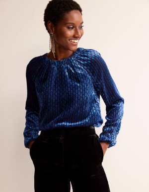 Boden Bow-Back Oberteile Damen Tiefesblau | ROGWF-1462
