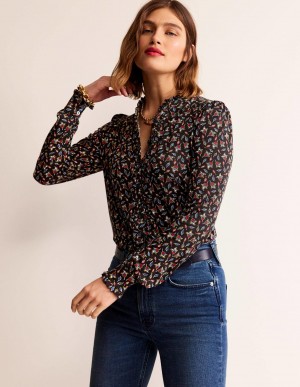 Boden Caroline Jersey Hemd Damen Mehrfarbig | YLAMJ-6457