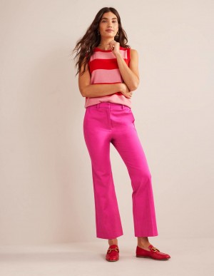 Boden Chelsea Bi-stretch Hose Damen Fuchsie | QKNFI-0219