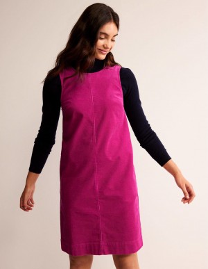 Boden Evie Cord Shift Kleid Damen Lila | YNALR-7184