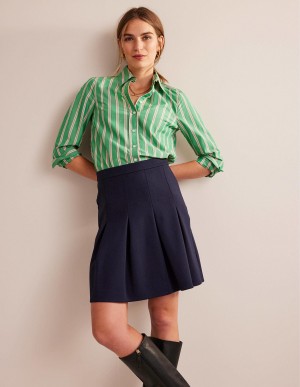 Boden Flippy Ponte Mini GolfSkirts Damen Navy | OFXWC-2153