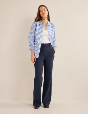 Boden Hampshire Flared Hose Damen Navy | RQXIN-2486