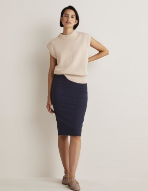 Boden Hampshire Ponte GolfSkirts Damen Navy | XZHEO-1450