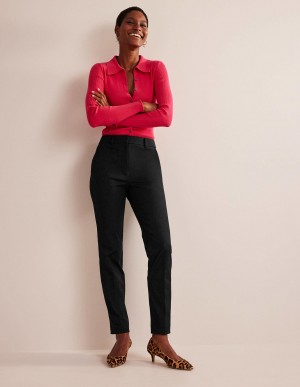 Boden Highgate Bi-Stretch Hose Damen Schwarz | RSJXG-3178