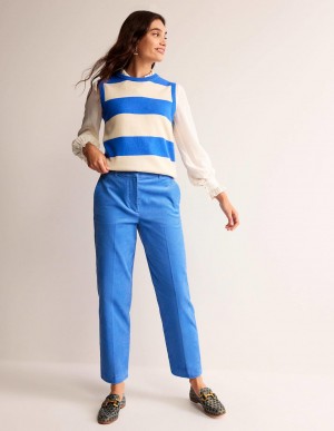 Boden Kew Corduroy Hose Damen Blau | CUFYL-0923