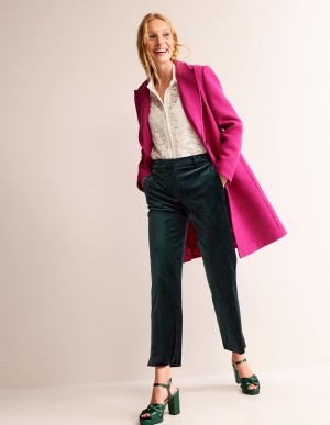 Boden Kew Velvet Hose Damen Grün | MKCTY-2084