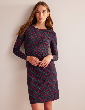 Boden Penelope Jersey Kleid Damen Navy | LTNGC-8906