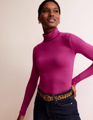 Boden Polly Jersey Oberteile Damen Lila | AIYOH-3892