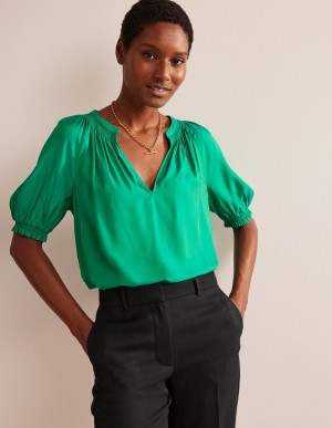 Boden Stella Oberteile Damen Grün | ZOANE-5148