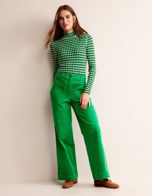 Boden Westbourne Corduroy Hose Damen Grün | BHXSD-3907