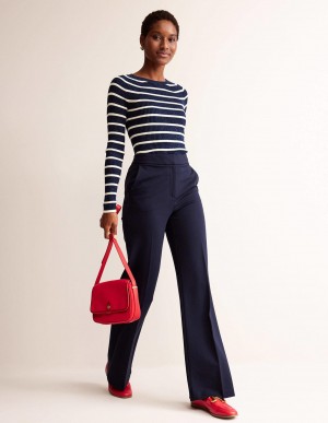 Boden Westbourne Ponte Hose Damen Navy | ECAFV-7456