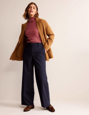 Boden Westbourne Wolle-Twill Hose Damen Navy | HNJFL-7594