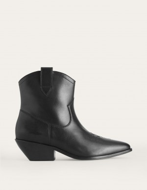 Boden Western Stiefeletten Damen Schwarz | AJKTP-6570