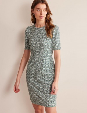 Boden Zoe Jersey Kleid Damen Blau | GDHJV-4873