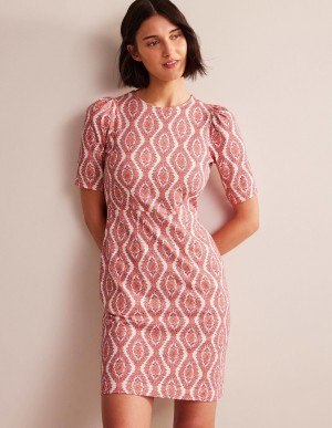Boden Zoe Jersey Kleid Damen Rosa | PBDVJ-7125
