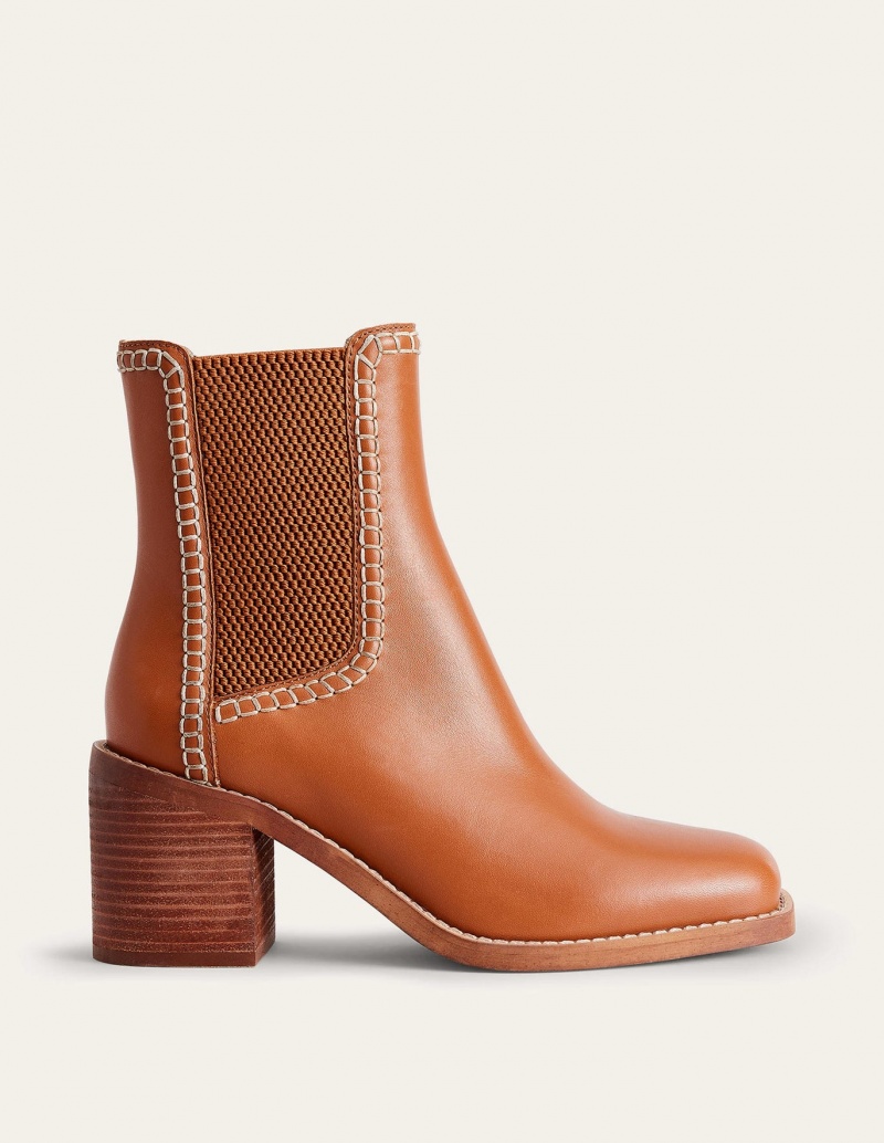 Boden Block-Heel Chelsea Stiefel Damen Orange | SUCPX-4690