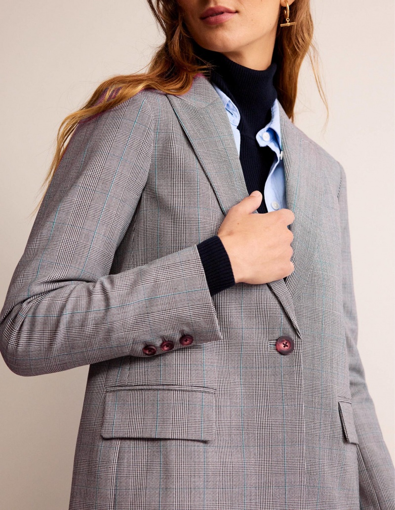 Boden Bloomsbury Wolle Blazer Damen Grau | HGDIY-4302