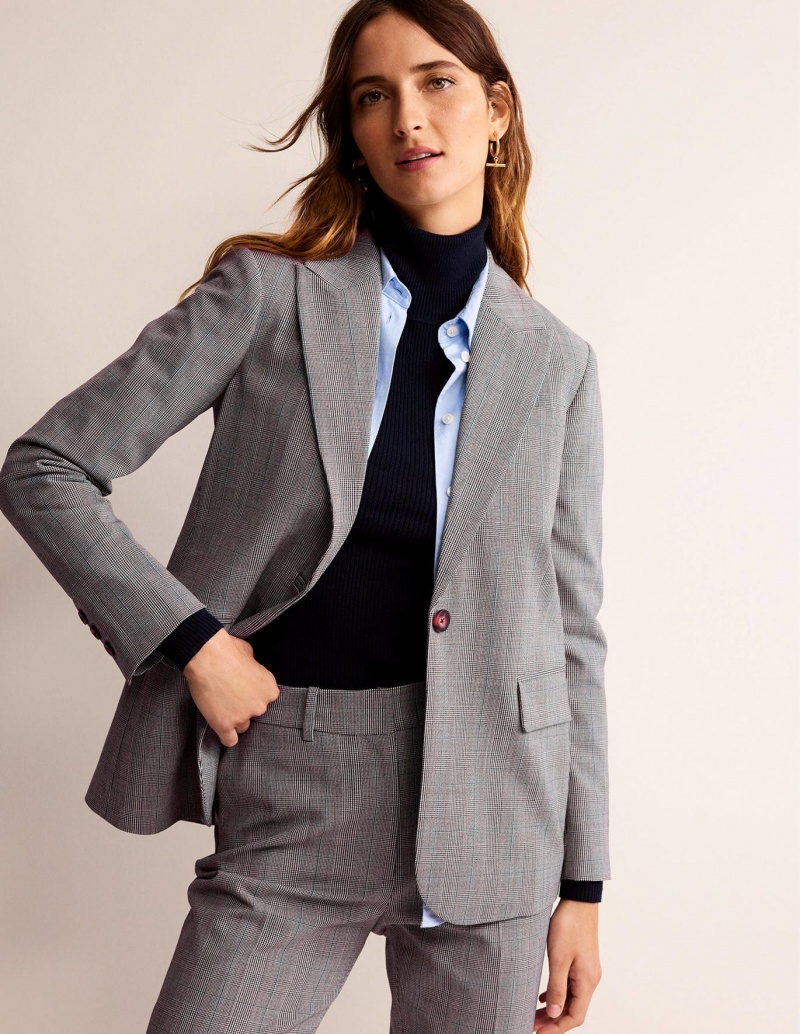 Boden Bloomsbury Wolle Blazer Damen Grau | HGDIY-4302