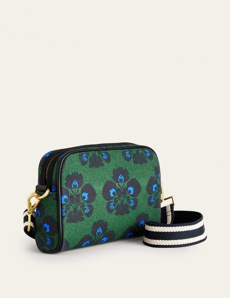 Boden Canvas Crossbody Taschen Damen Grün | 387IWDAST