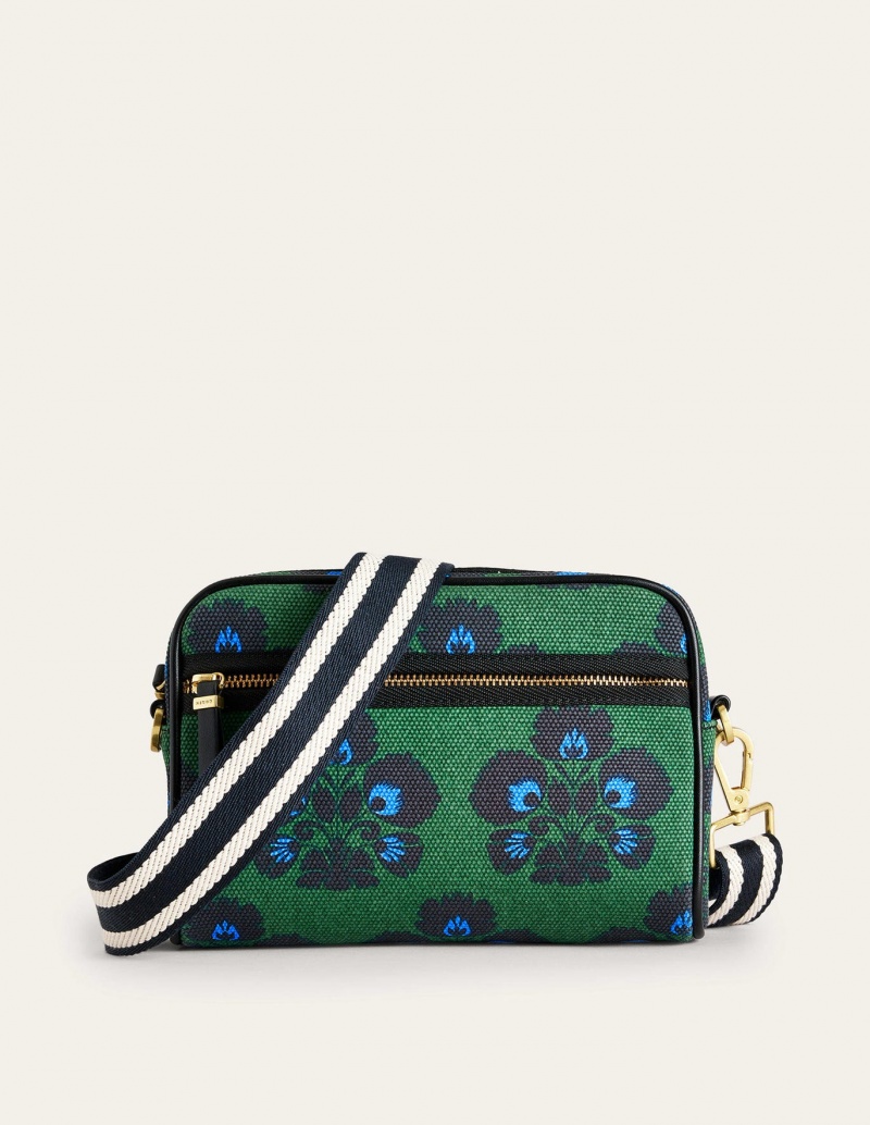 Boden Canvas Crossbody Taschen Damen Grün | 387IWDAST