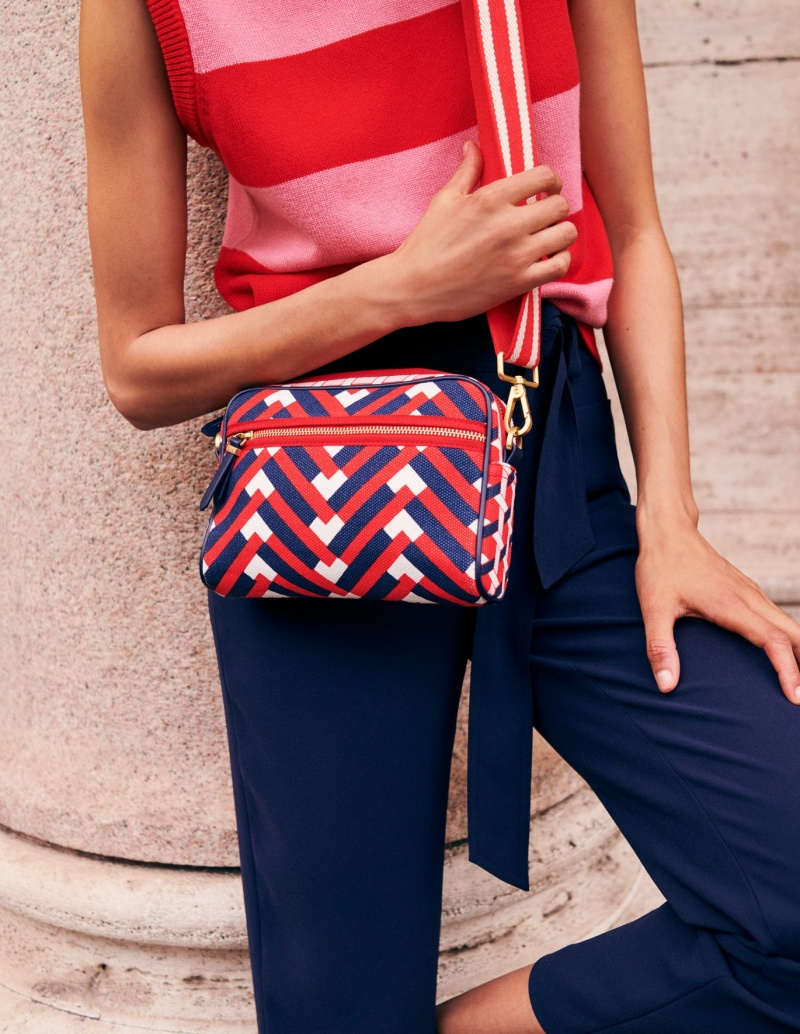 Boden Canvas Crossbody Taschen Damen Rot | 567RVTWFA