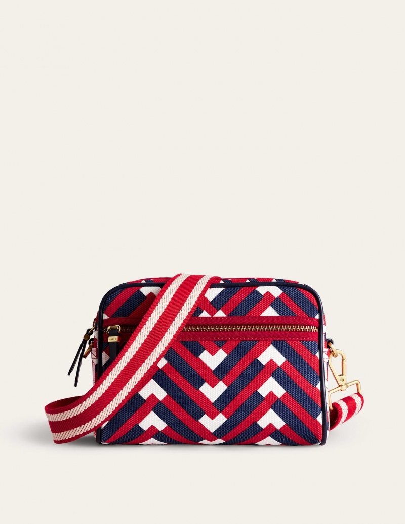 Boden Canvas Crossbody Taschen Damen Rot | 567RVTWFA