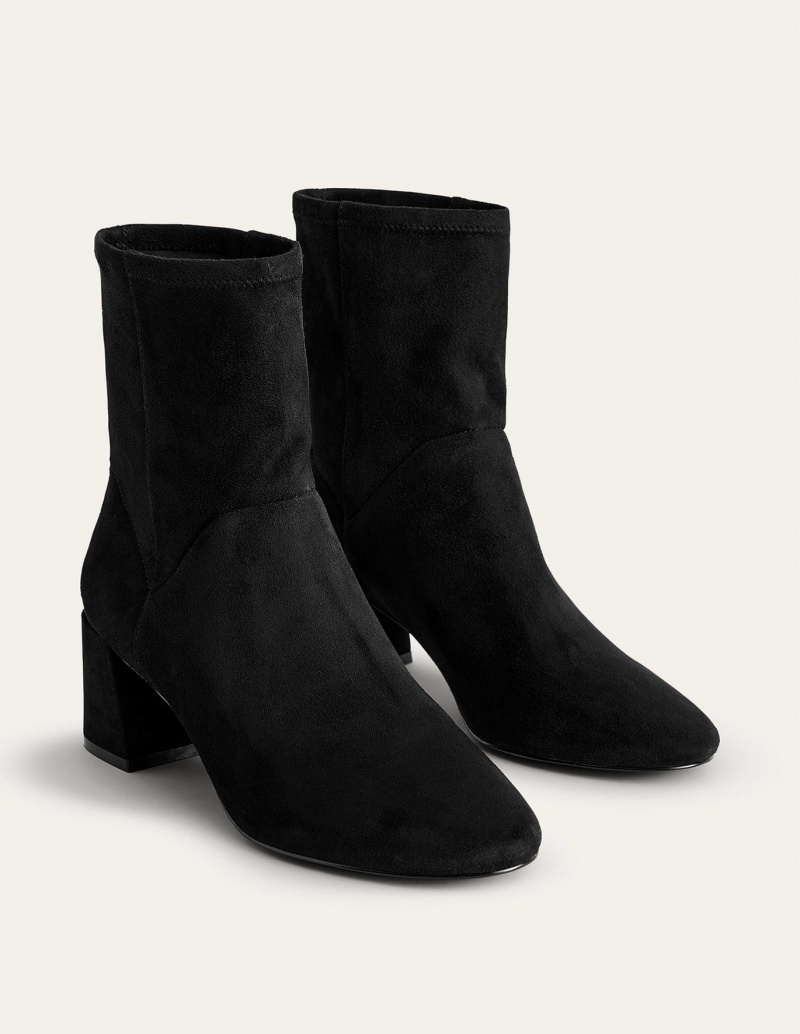 Boden Cara Stretch Stiefeletten Damen Schwarz | TWRJA-6194