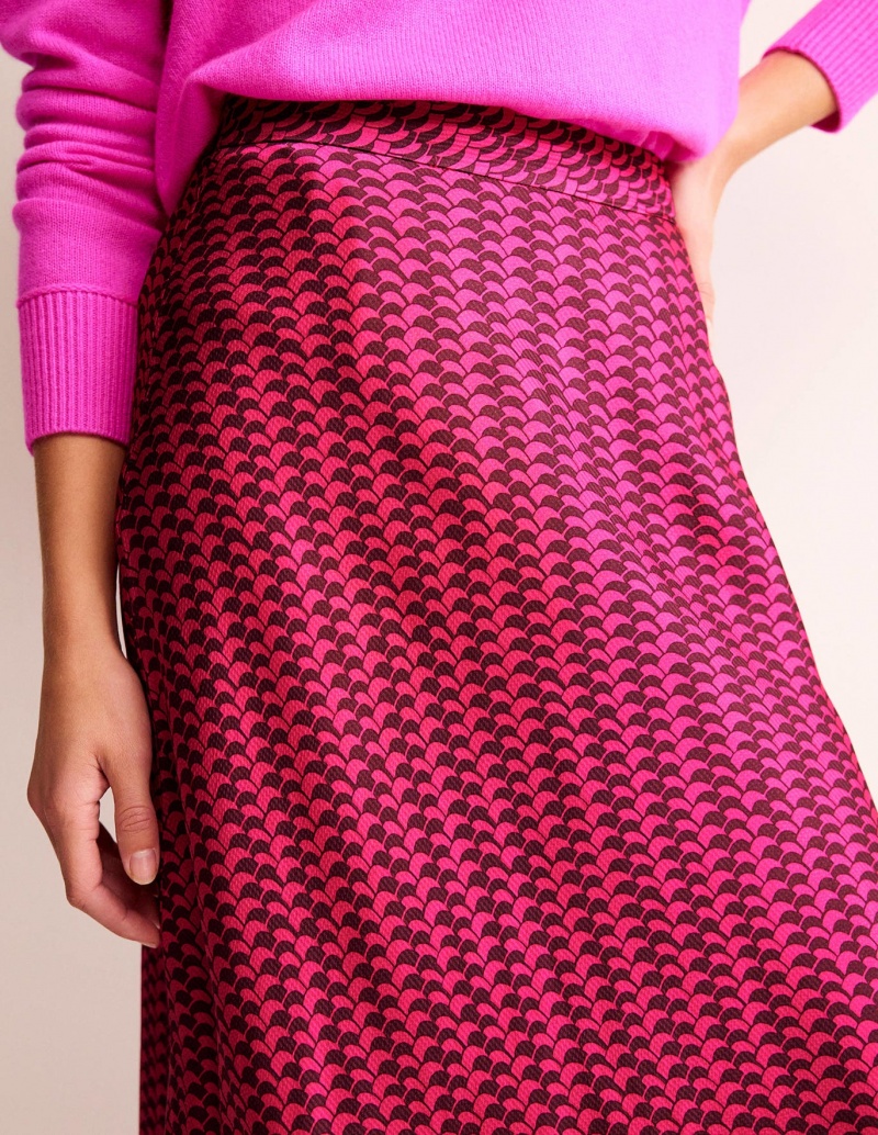 Boden Cecelia Midi GolfSkirts Damen Rosa | ATSKC-4126