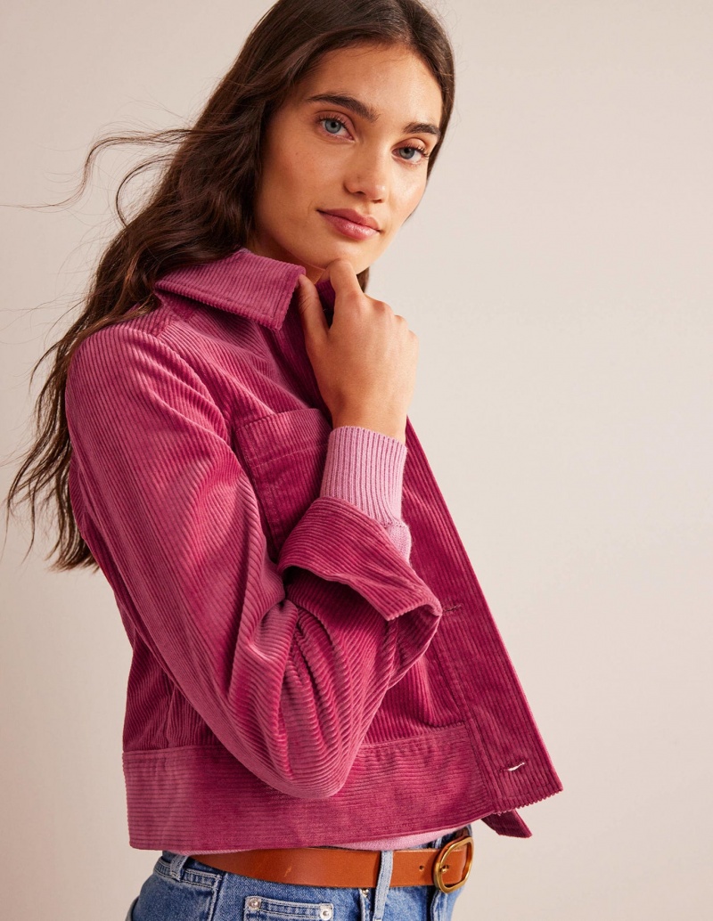 Boden Corduroy Jacke Damen Fuchsie | TOLQH-9287