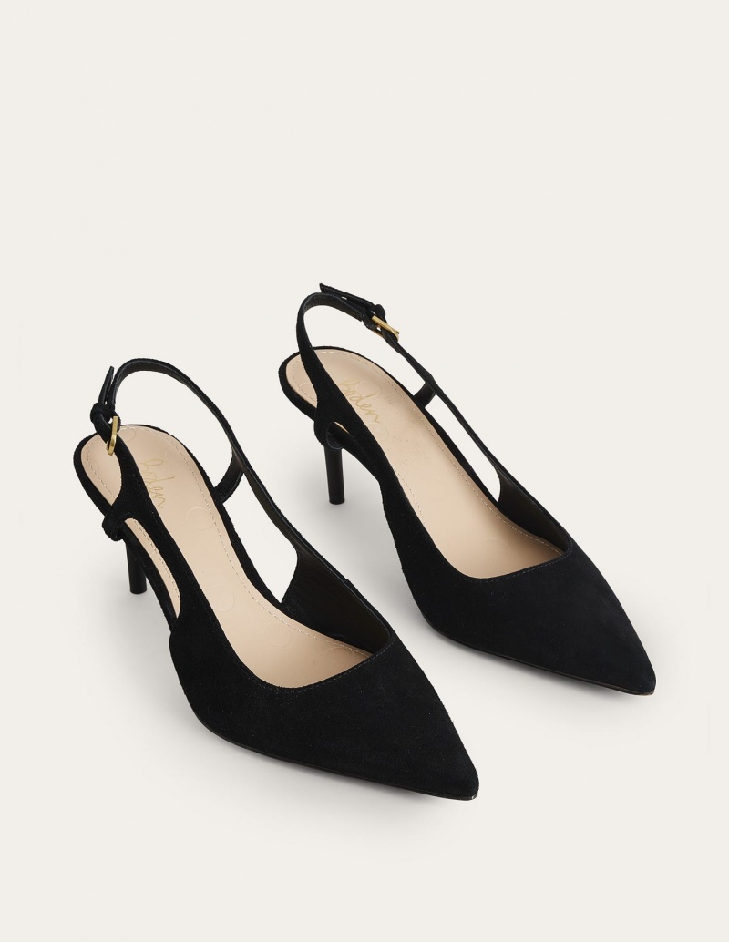 Boden Cut-out Sling Back Hohe Schuhe Damen Schwarz | LMEOG-6249