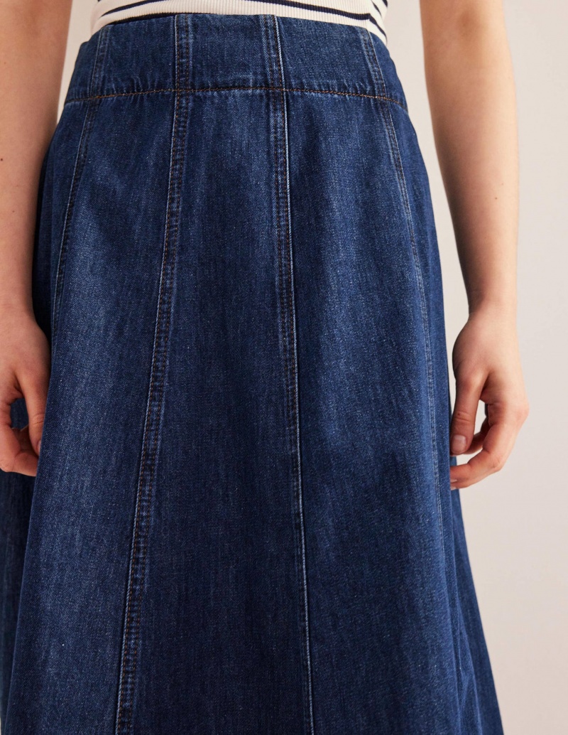 Boden Denim Paneled GolfSkirts Damen Waschen | BMXKL-6059