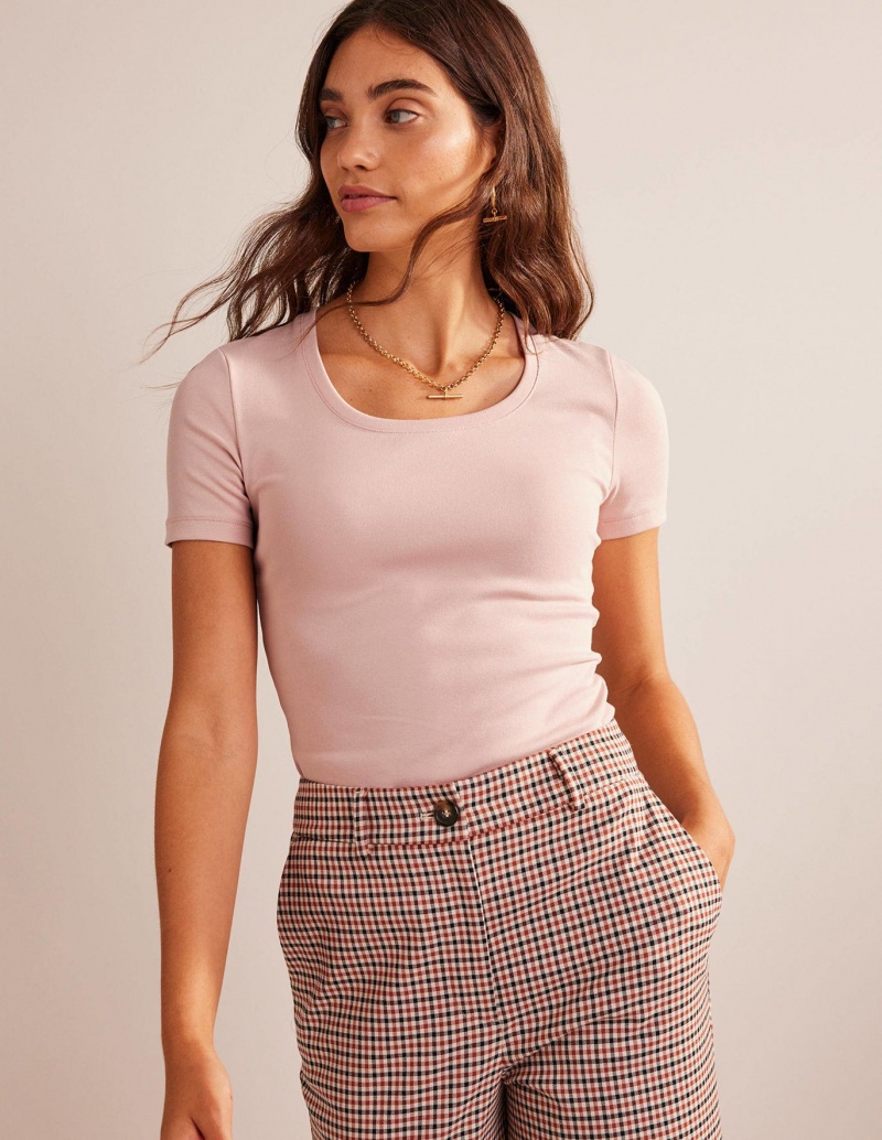 Boden Essential Jersey T shirts Damen Rosa | EASTD-2679