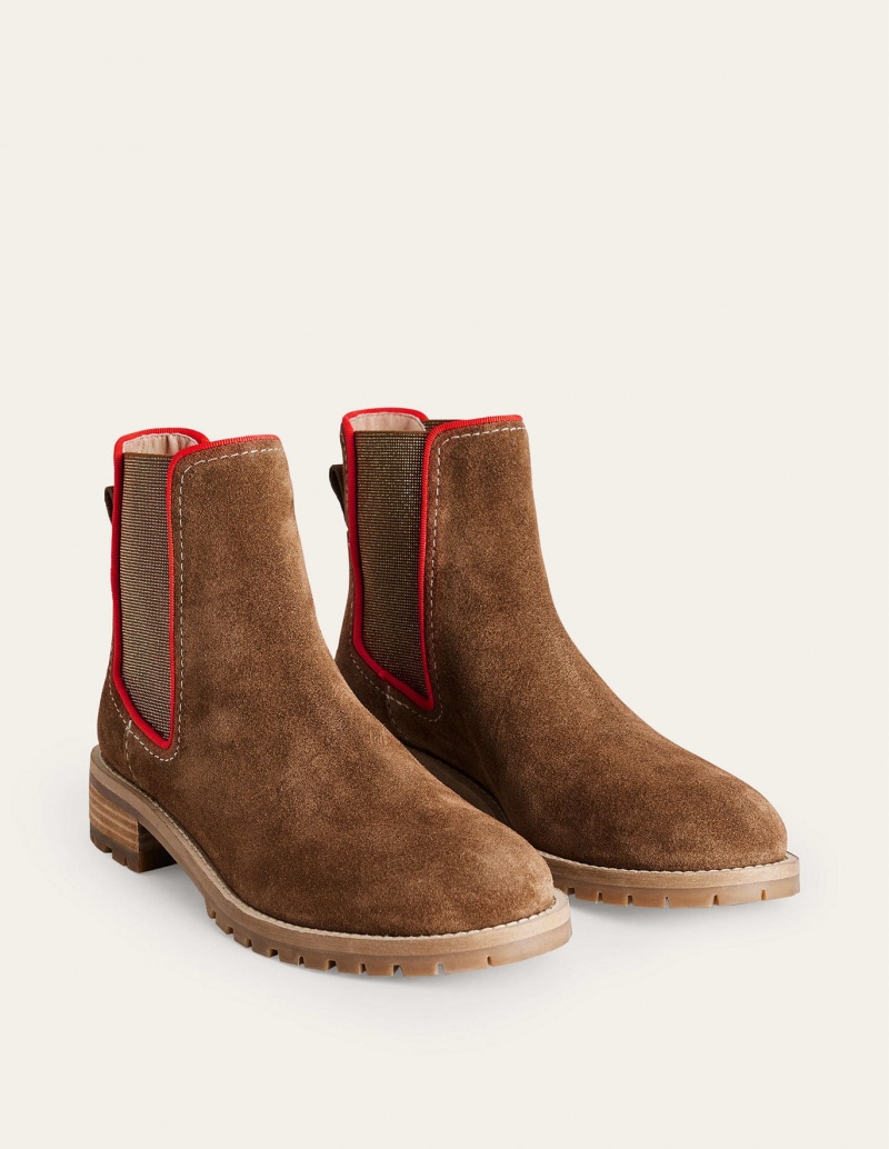 Boden Freya Chelsea Stiefel Damen Braun | IVBXO-8139