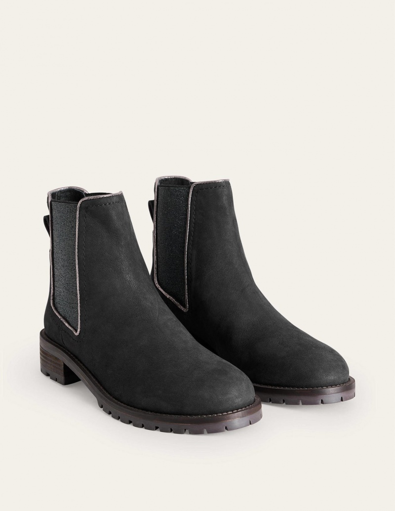 Boden Freya Chelsea Stiefel Damen Schwarz | UPAON-1493