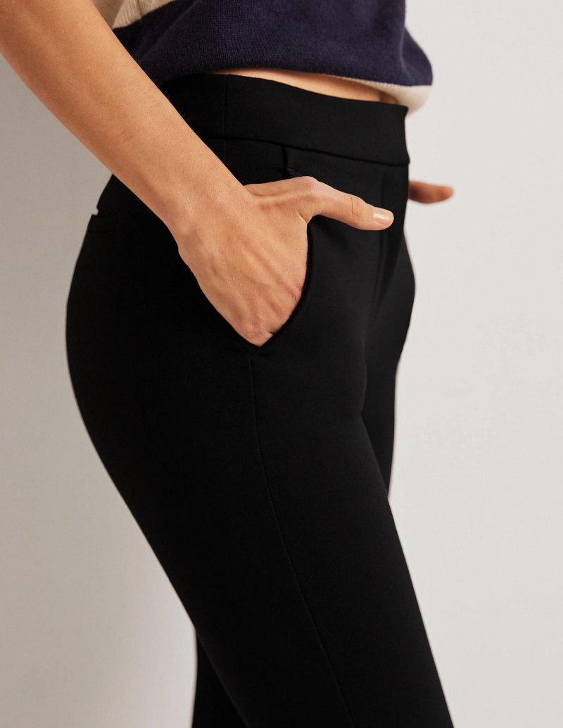 Boden Hampshire 7/8 Ponte Hose Damen Schwarz | EZLOS-1869