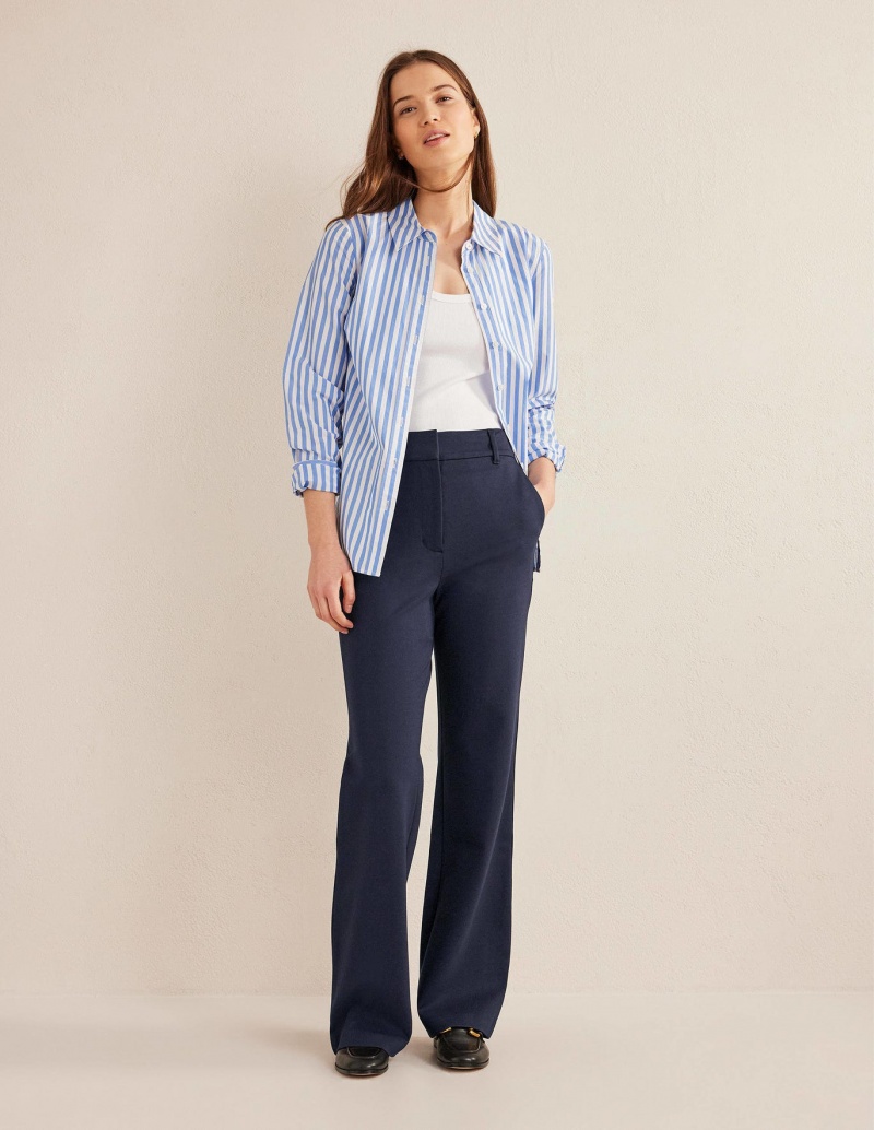Boden Hampshire Flared Hose Damen Navy | RQXIN-2486