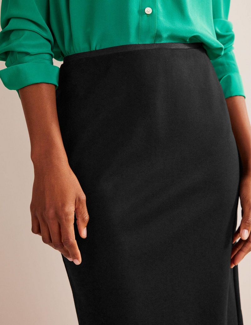 Boden Hampshire Ponte Column GolfSkirts Damen Schwarz | MZAGF-1298
