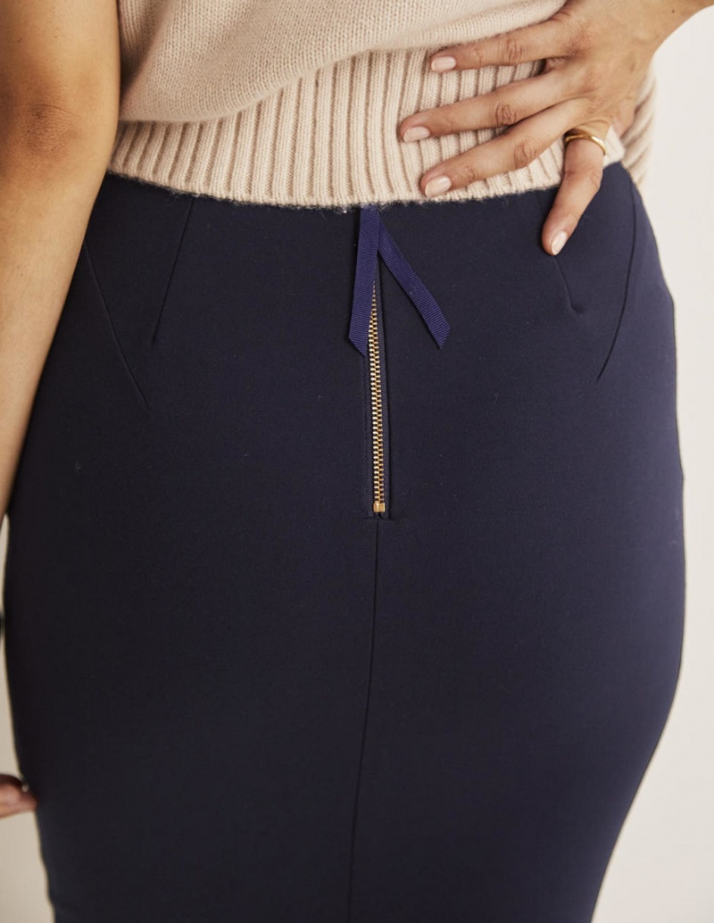 Boden Hampshire Ponte GolfSkirts Damen Navy | XZHEO-1450