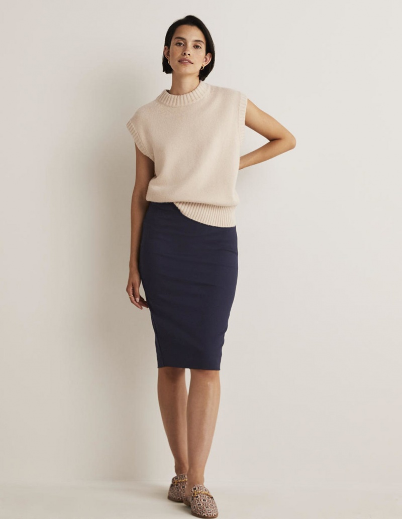 Boden Hampshire Ponte GolfSkirts Damen Navy | XZHEO-1450