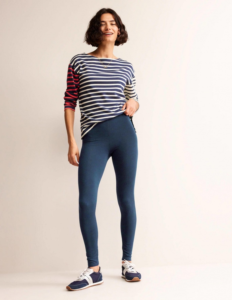 Boden High Rise Jersey Leggings Damen Navy | GWVLR-2690