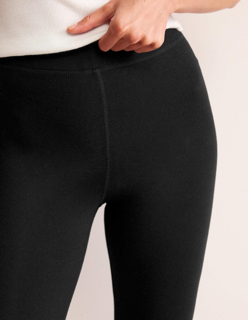 Boden High Rise Jersey Leggings Damen Schwarz | XWVYL-9128