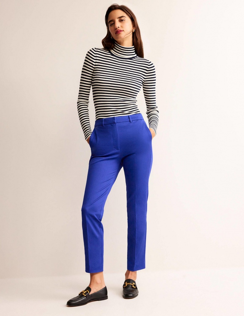 Boden Highgate Bi-Stretch Hose Damen Blau | MUYPZ-8514