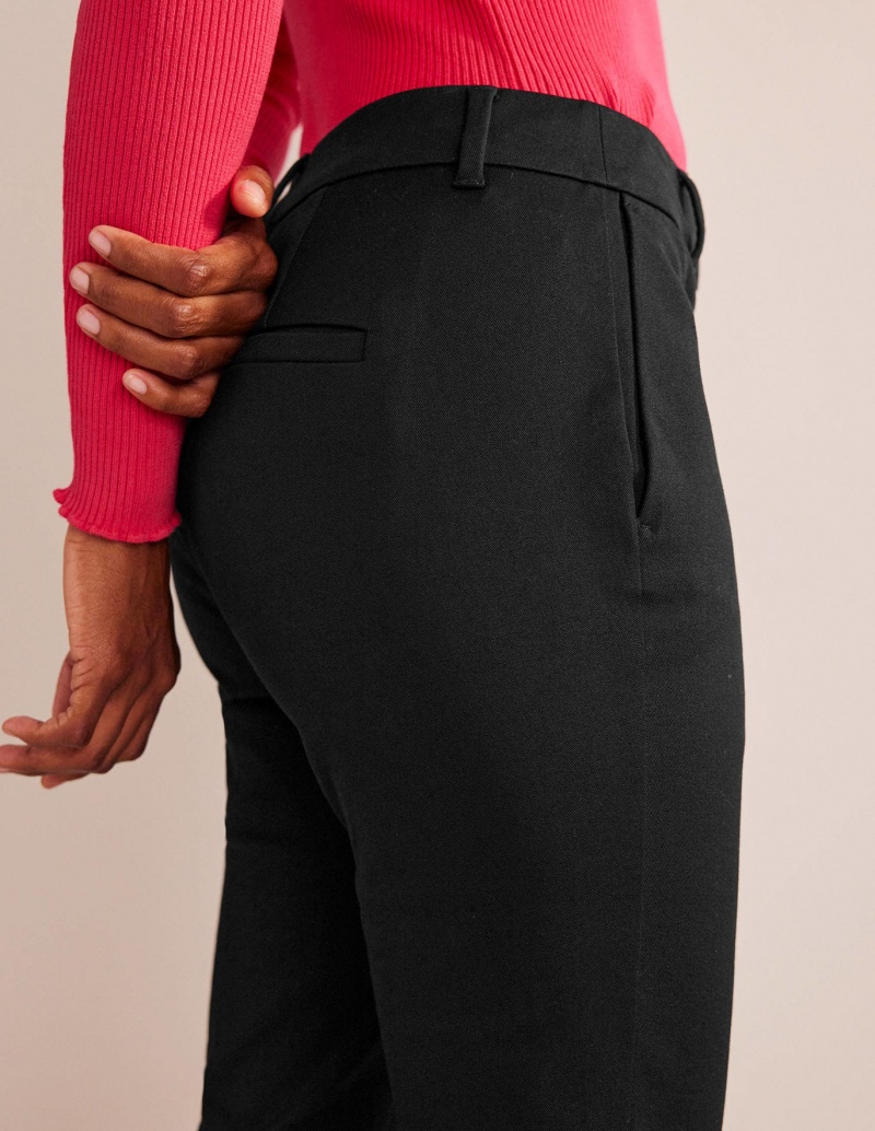 Boden Highgate Bi-Stretch Hose Damen Schwarz | RSJXG-3178