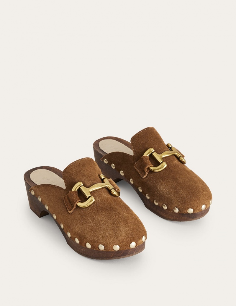 Boden Iris Snaffle Absatz Clogs Damen Braun | AKVCE-7905
