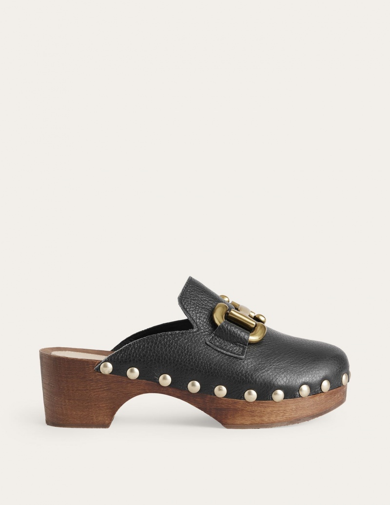 Boden Iris Snaffle Absatz Clogs Damen Schwarz | GSQCZ-1648