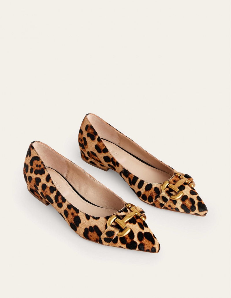 Boden Iris Snaffle Ballet Flache Schuhe Damen Leopard | SULJH-6125