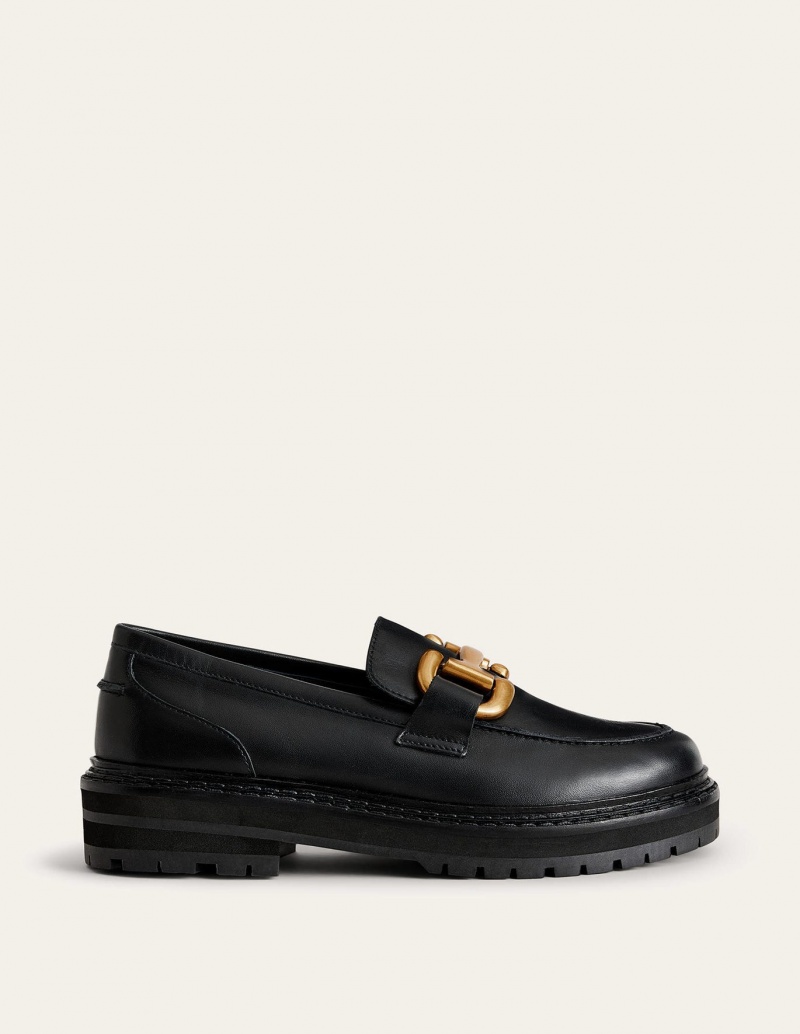 Boden Iris Snaffle Chunky Halbschuhe Damen Schwarz | GWUDJ-0578