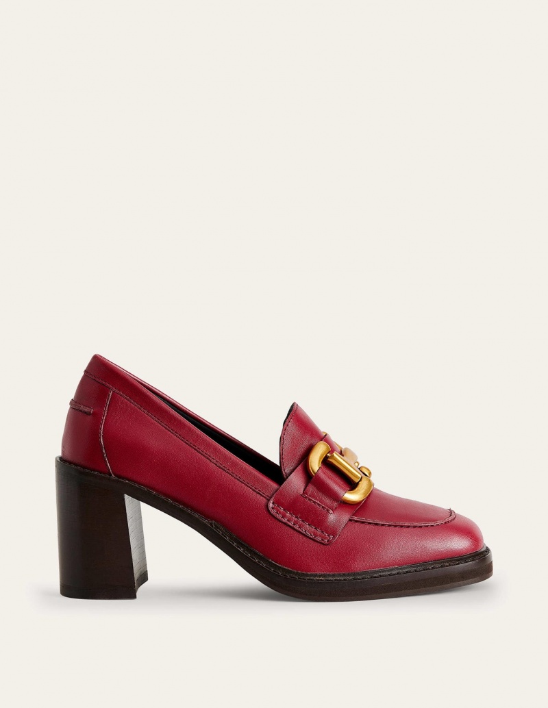Boden Iris Snaffle Hohe Schuhe Damen Dunkelrot | CNQSA-7192