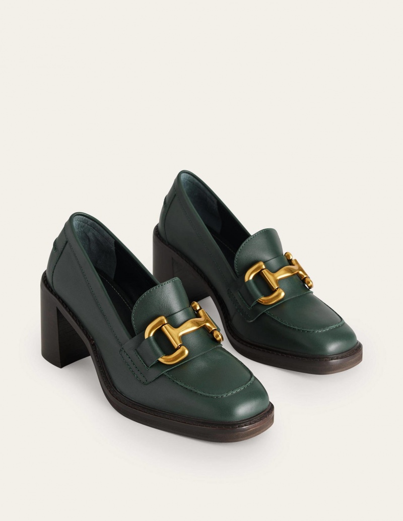 Boden Iris Snaffle Hohe Schuhe Damen Dunkelgrün | MZFGW-2107