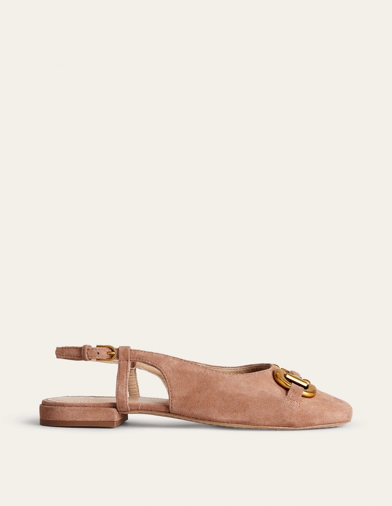 Boden Iris Snaffle Slingback Flache Schuhe Damen Braun | YUWIF-4179